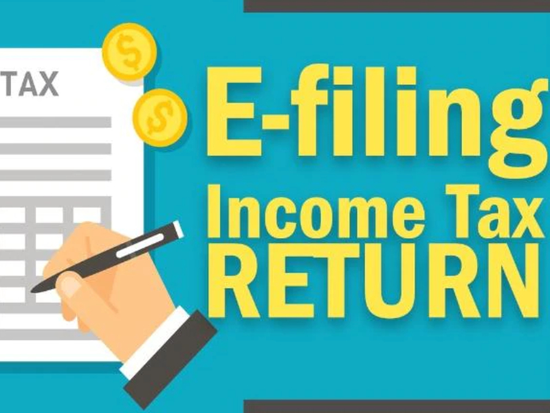 Image That Shows - E-Filing Income Tax Return Concept